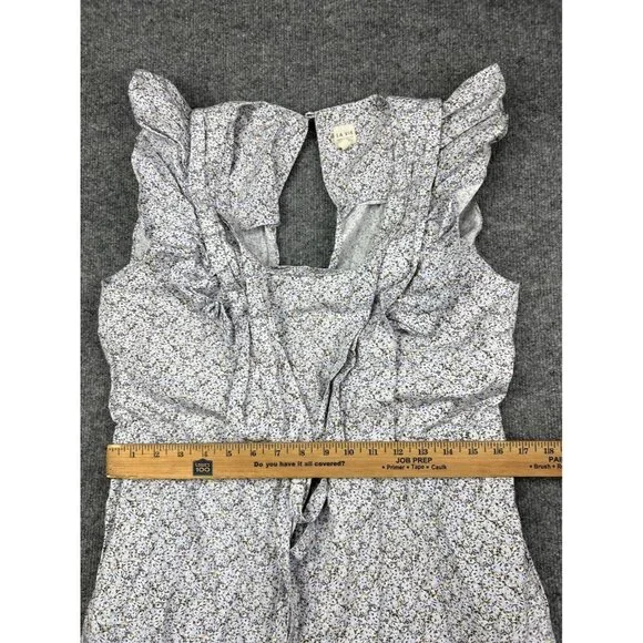 Rebecca Taylor Gray Floral Jumpsuit - Picture 4 of 9